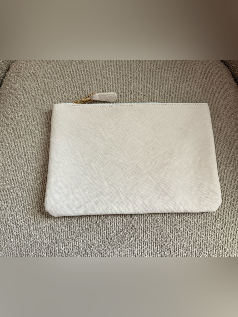 White Zip Pouch - Women Bags